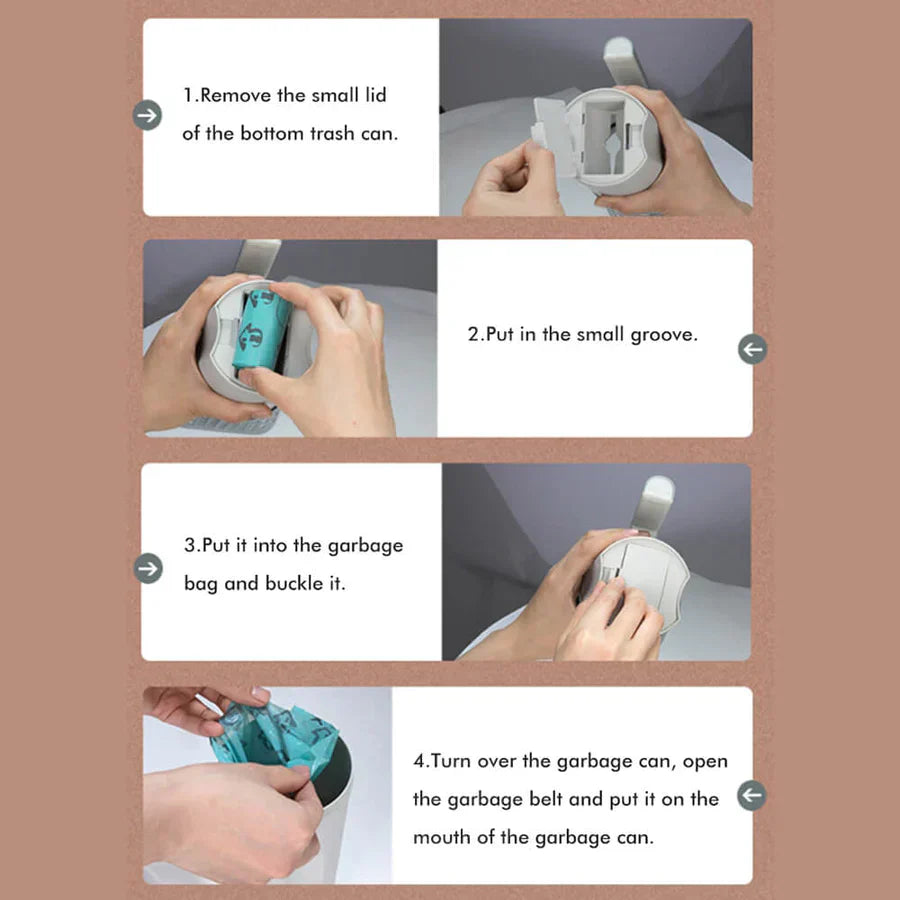 Pelle til litter praktisk med integrerte poser