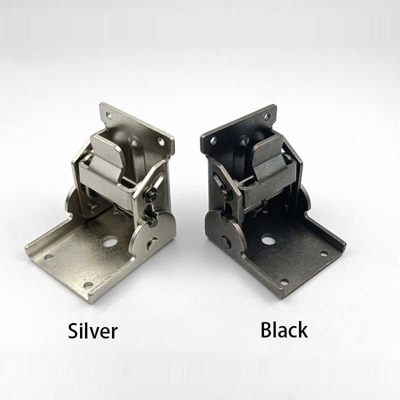 Self-locking folding steel furniture hinges at 90 degrees (x2)