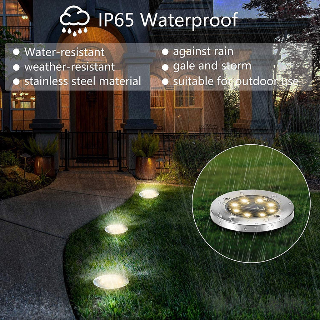Decoratieve zonne-lamp voor buitenpaden (x4) 