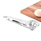 Stainless steel egg cutter – Manual slicer for hard-boiled eggs 