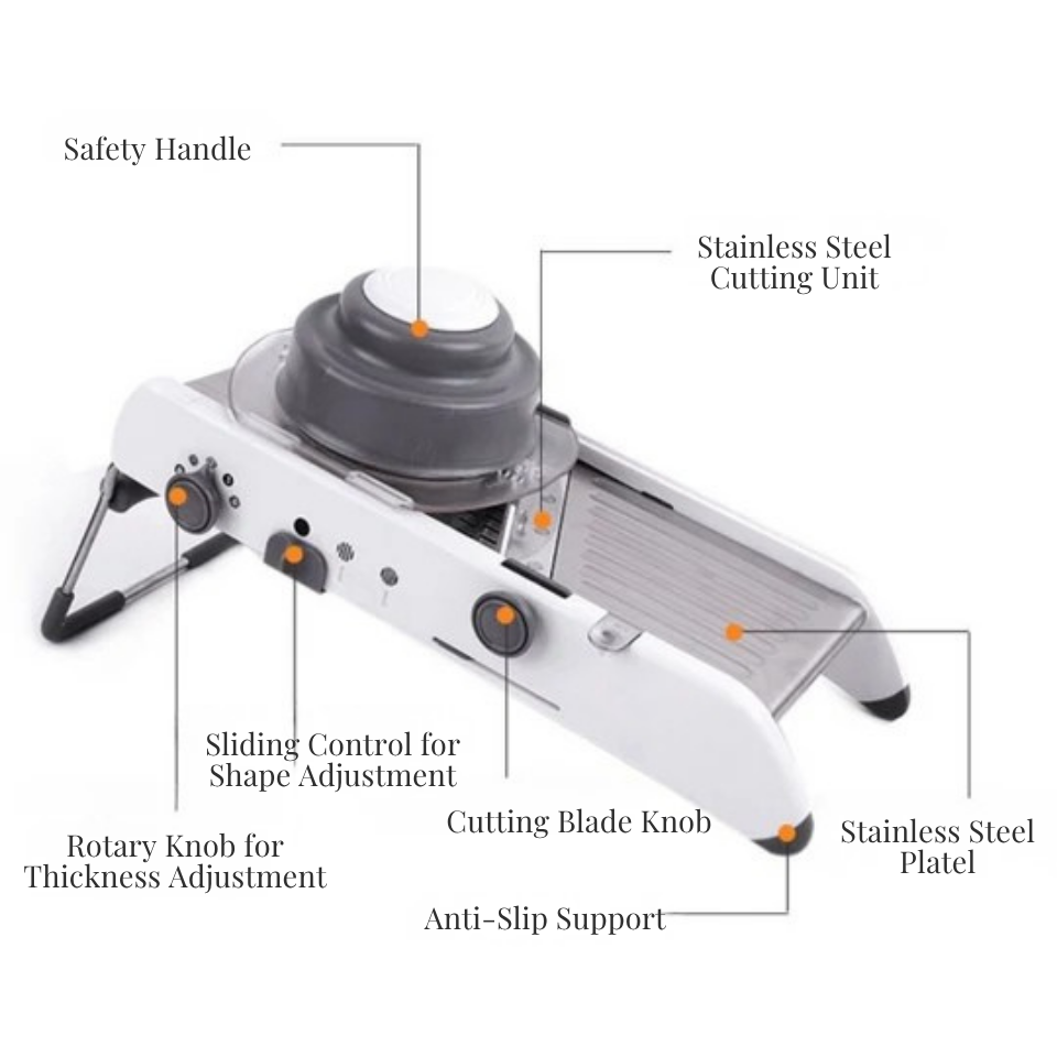 Mandolina regulável para cortes rápidos 