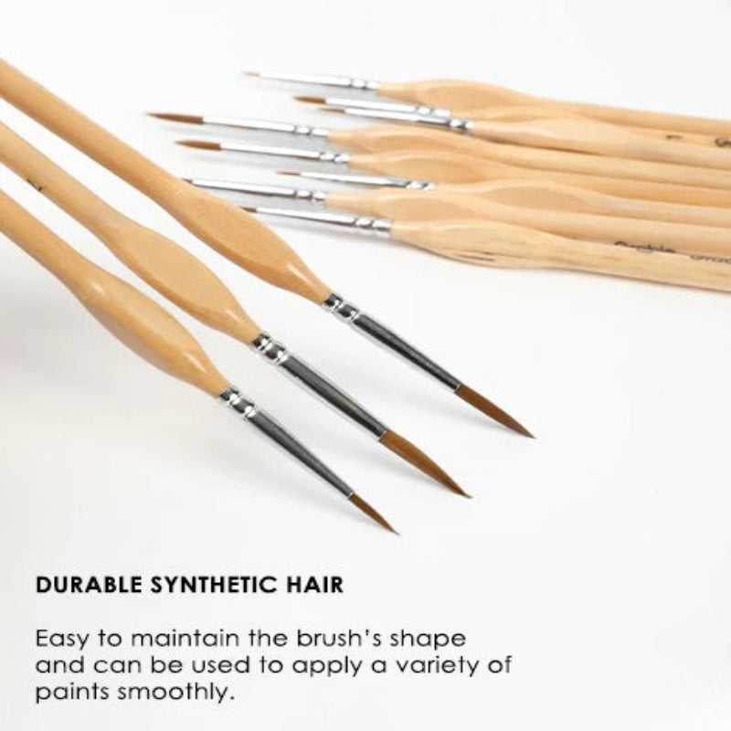 Pennelli precisi per dettagli fini e perfetti (x11) 