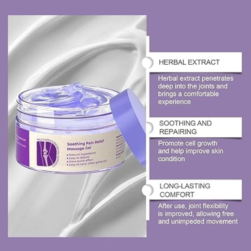 Gel calmante natural para aliviar dolores y tensiones 