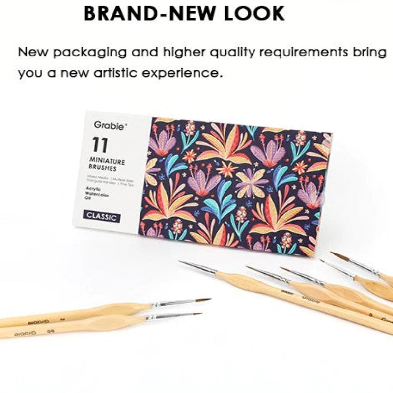 Pennelli precisi per dettagli fini e perfetti (x11) 