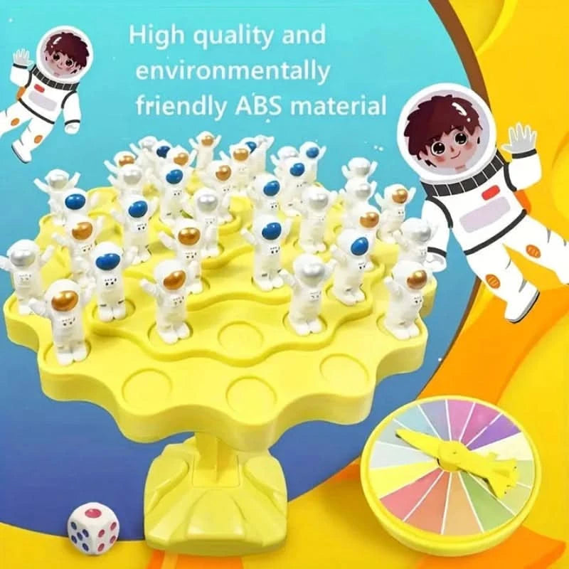 Jogo de equilíbrio de astronautas para estimular a aprendizagem 