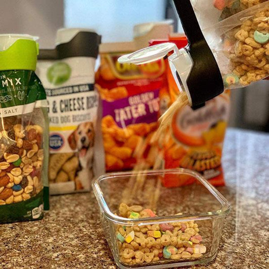 Hermetiske korker med helletut for poser 