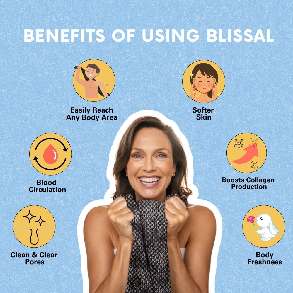 Blid eksfolierende håndklæde – Glat hud i ét enkelt skridt 