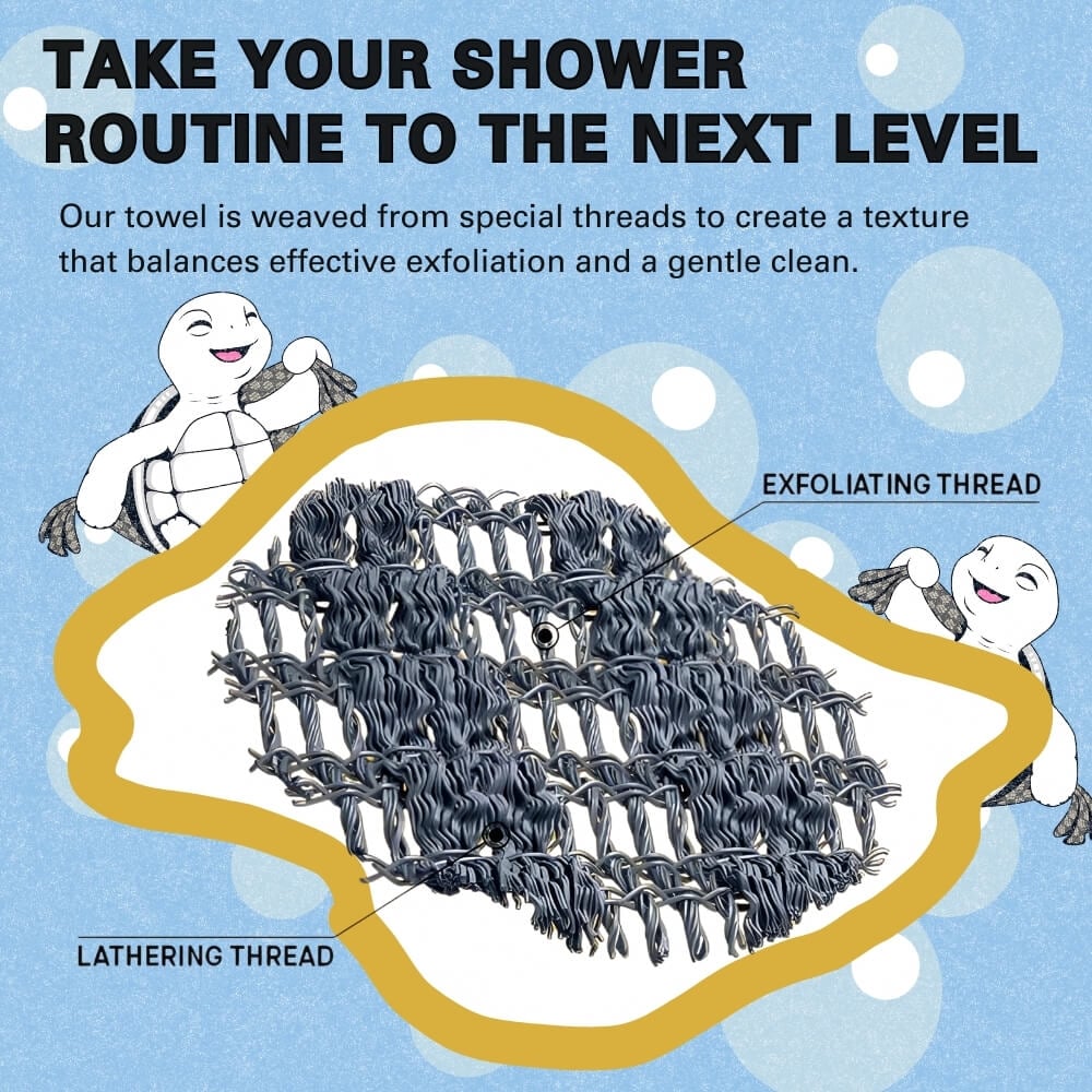 Blid eksfolierende håndklæde – Glat hud i ét enkelt skridt 