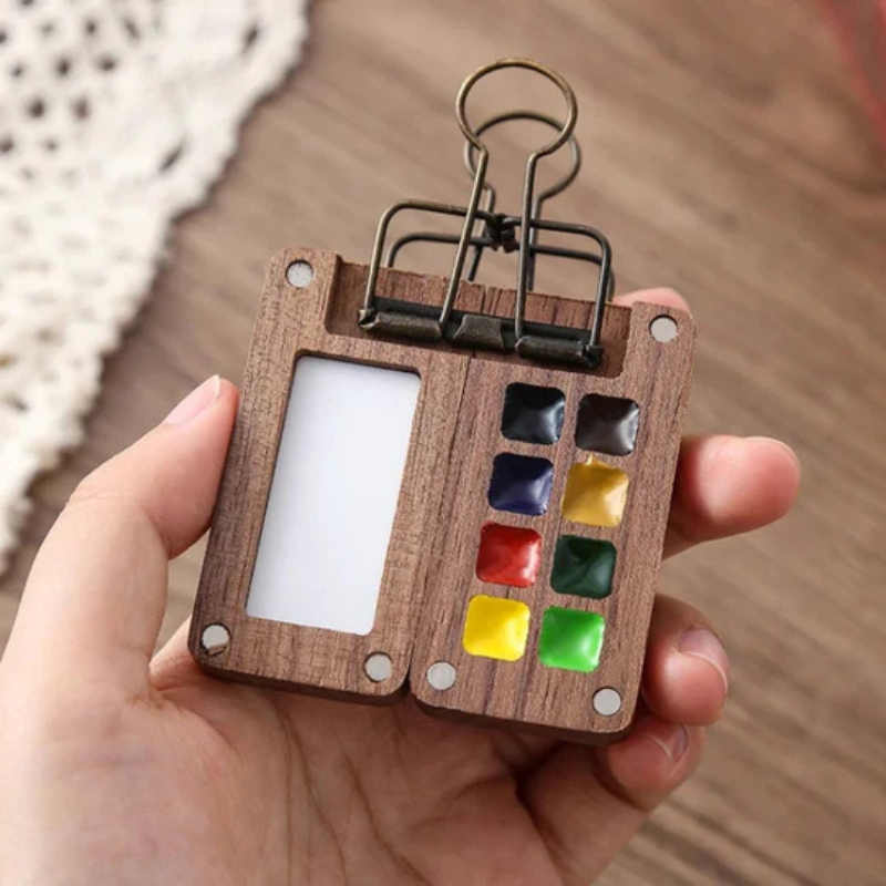 Kit de aguarela de bolso para pintar em qualquer lugar 
