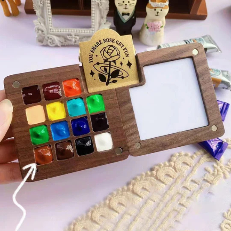 Kit de aguarela de bolso para pintar em qualquer lugar 