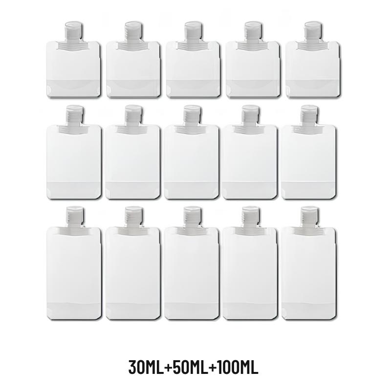 Sada 40 cestovných fľaštičiek – čistá a prehľadná preprava — 30ML+50ML+100ML, fotografia 15