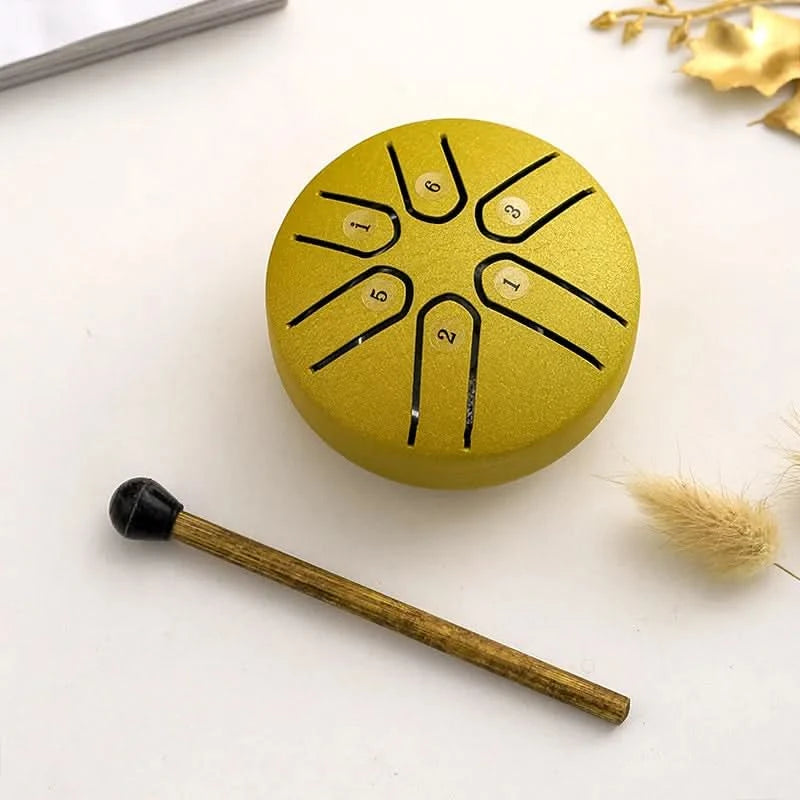 Mini relaxačný bubon s integrovanými upokojujúcimi zvukmi 