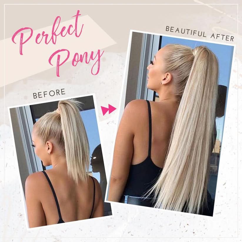Glamour poninhäntälaajennus tyylikkääseen ilmeeseen 