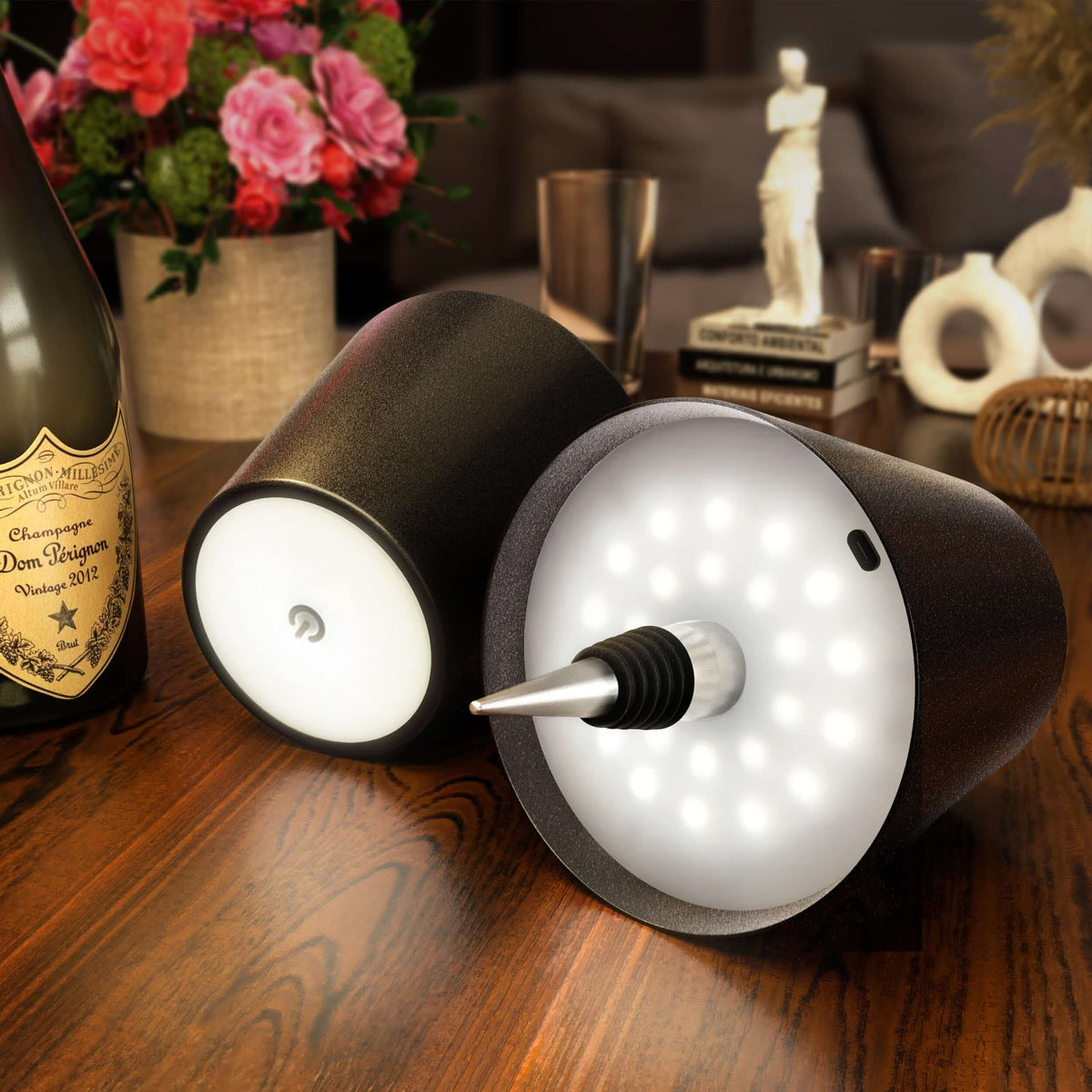Lampada a Bottiglia Senza Fili – Illuminazione Elegante e Originale 