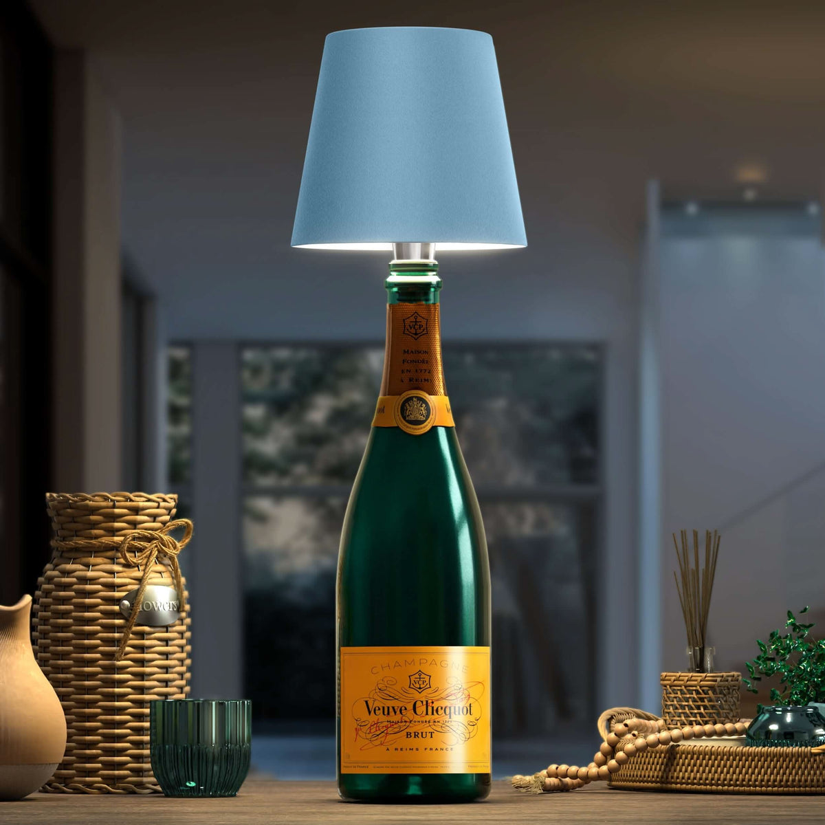 Lampada a Bottiglia Senza Fili – Illuminazione Elegante e Originale 