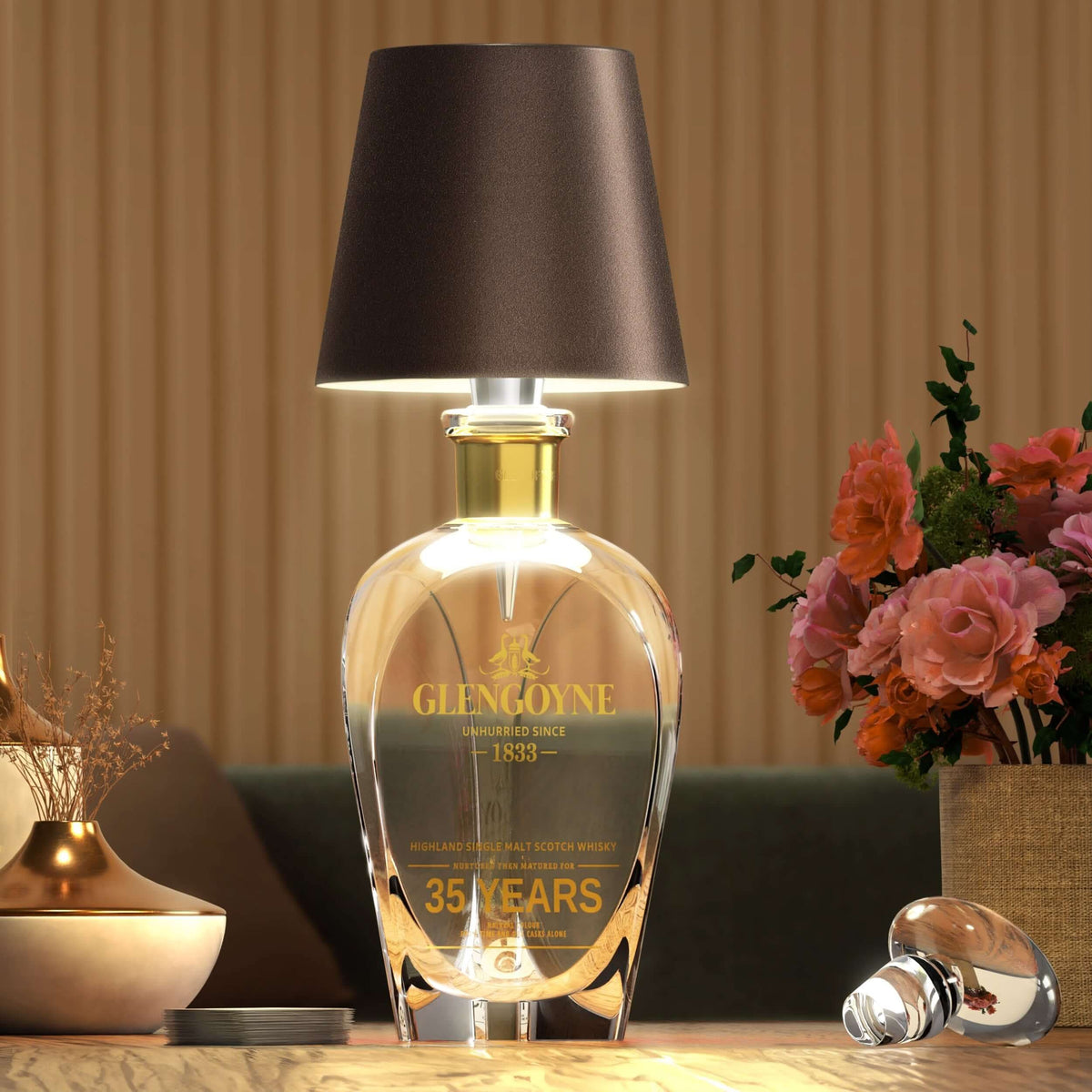 Lampada a Bottiglia Senza Fili – Illuminazione Elegante e Originale 