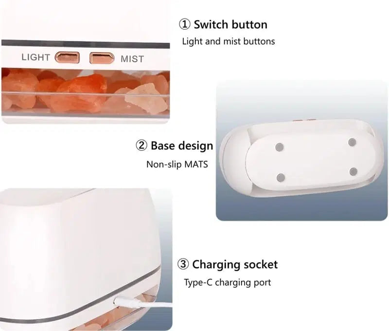 Afslappende atmosfære med ild og beroligende tågeeffekt 