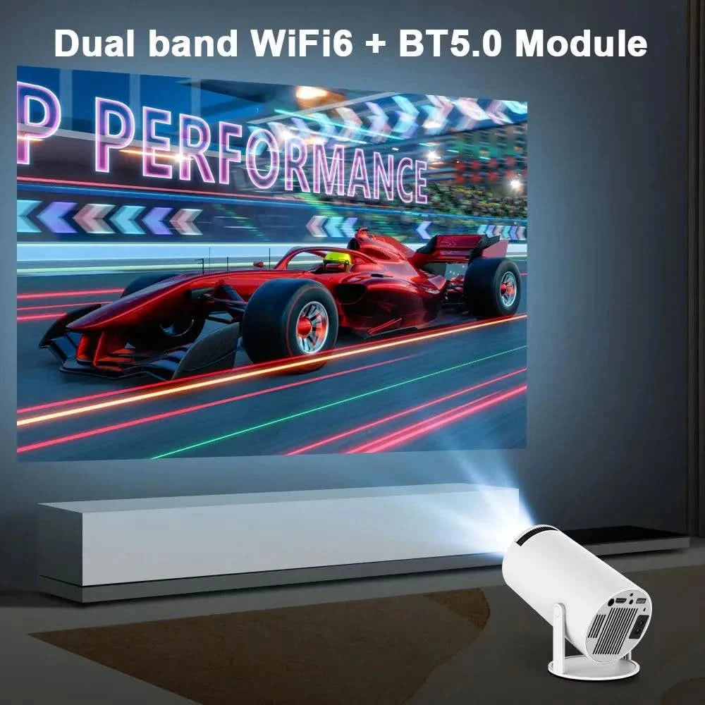 Een compacte projector die uw muur in een bioscoop verandert 