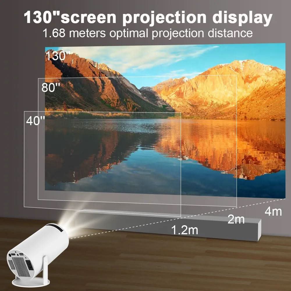 Een compacte projector die uw muur in een bioscoop verandert 