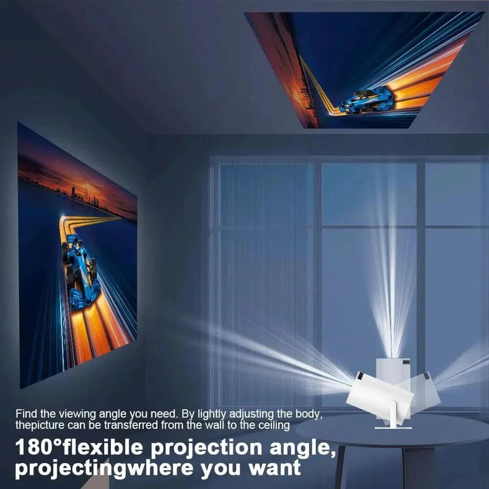 Een compacte projector die uw muur in een bioscoop verandert 