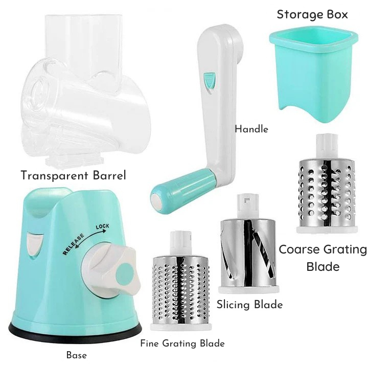 Snijd, rasp en snijd gemakkelijk zonder moeite 