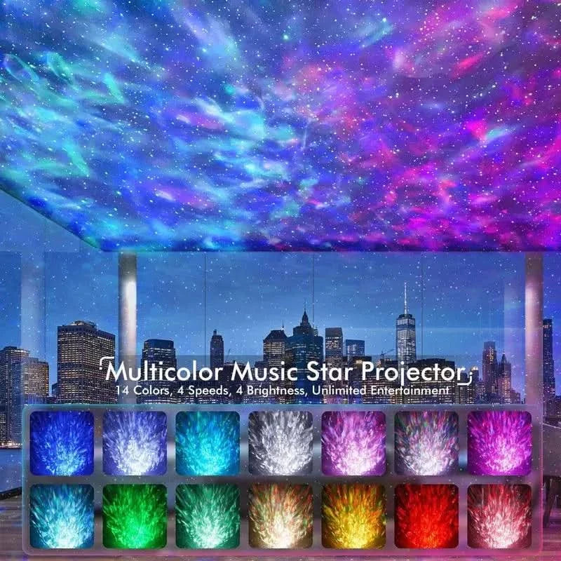 Galaxisa projector zene és távirányítóval 