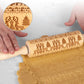 Perfecte feestelijke koekjes dankzij de gegraveerde roller 