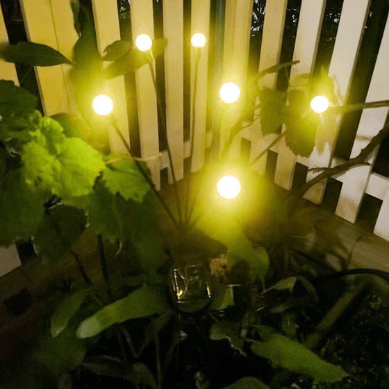 Záhradné lampy s luciami 