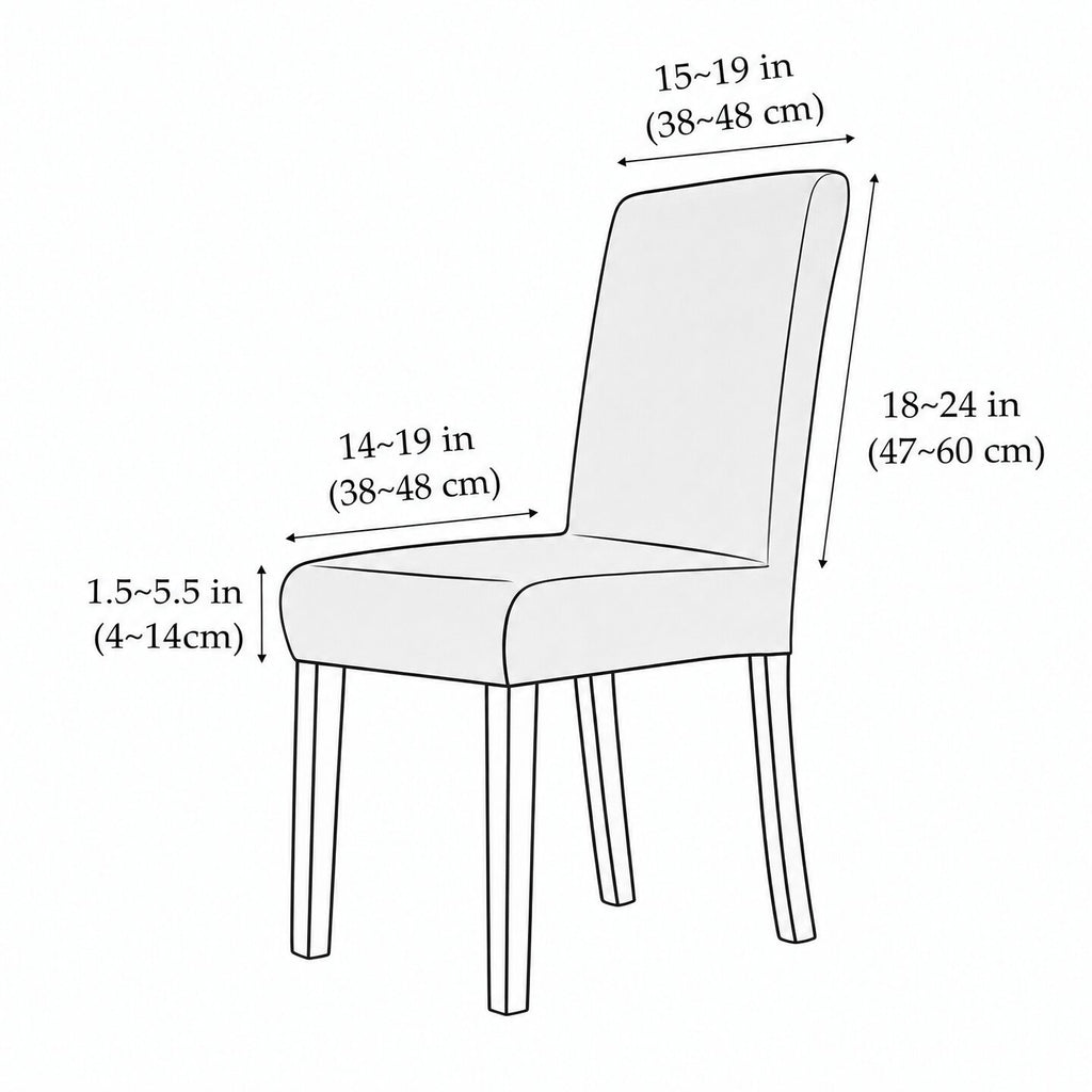 Housses de chaise extensibles premium pour une protection durable