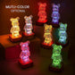 Lâmpada decorativa de urso 3D com luz de fada 