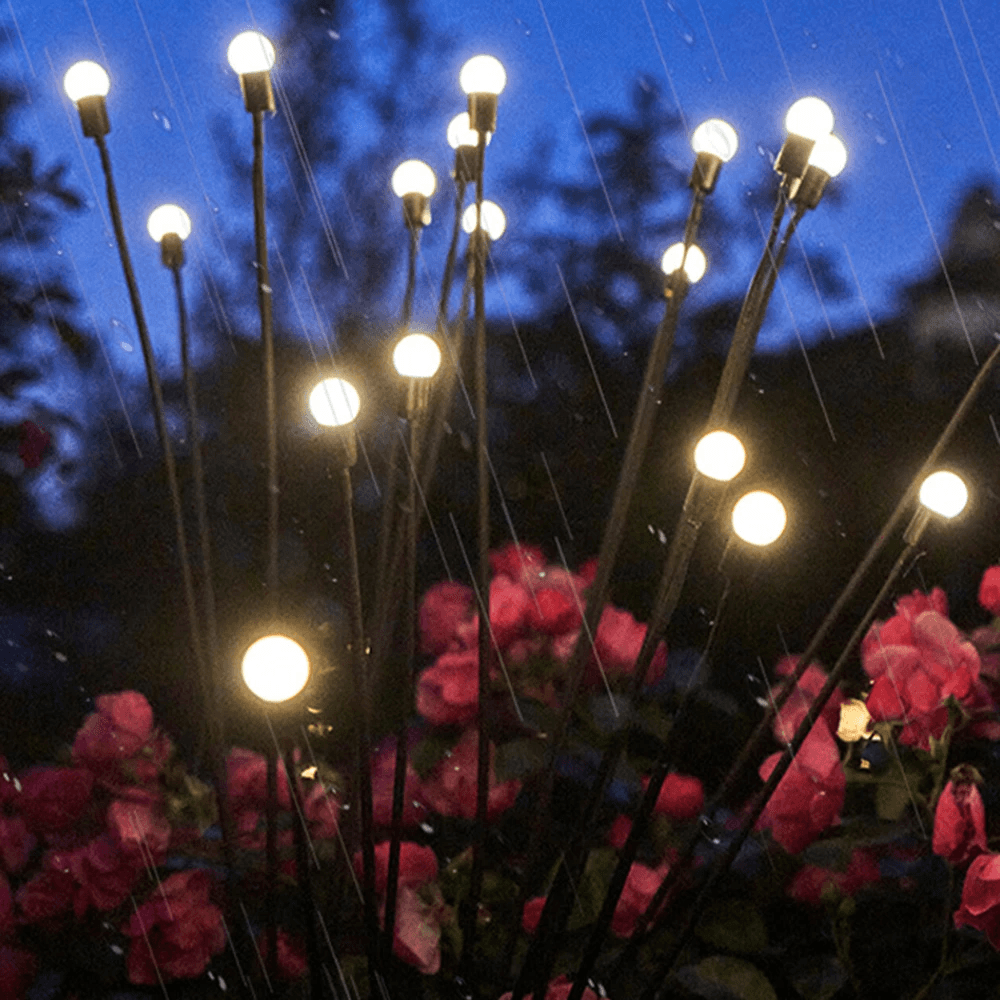 Záhradné lampy s luciami 